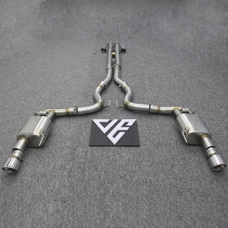 S650 Ford Mustang GT Valved Cat Back Exhaust
