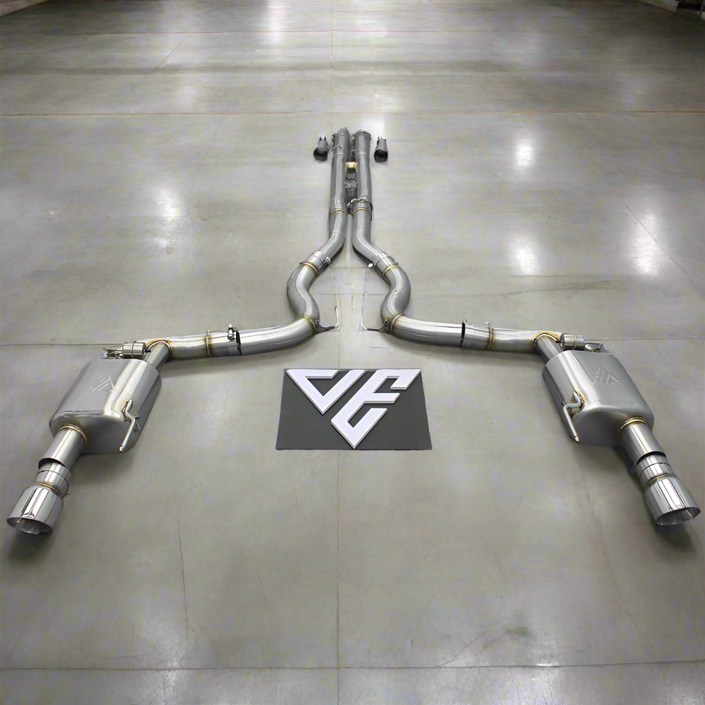 S650 Ford Mustang GT Valved Cat Back Exhaust