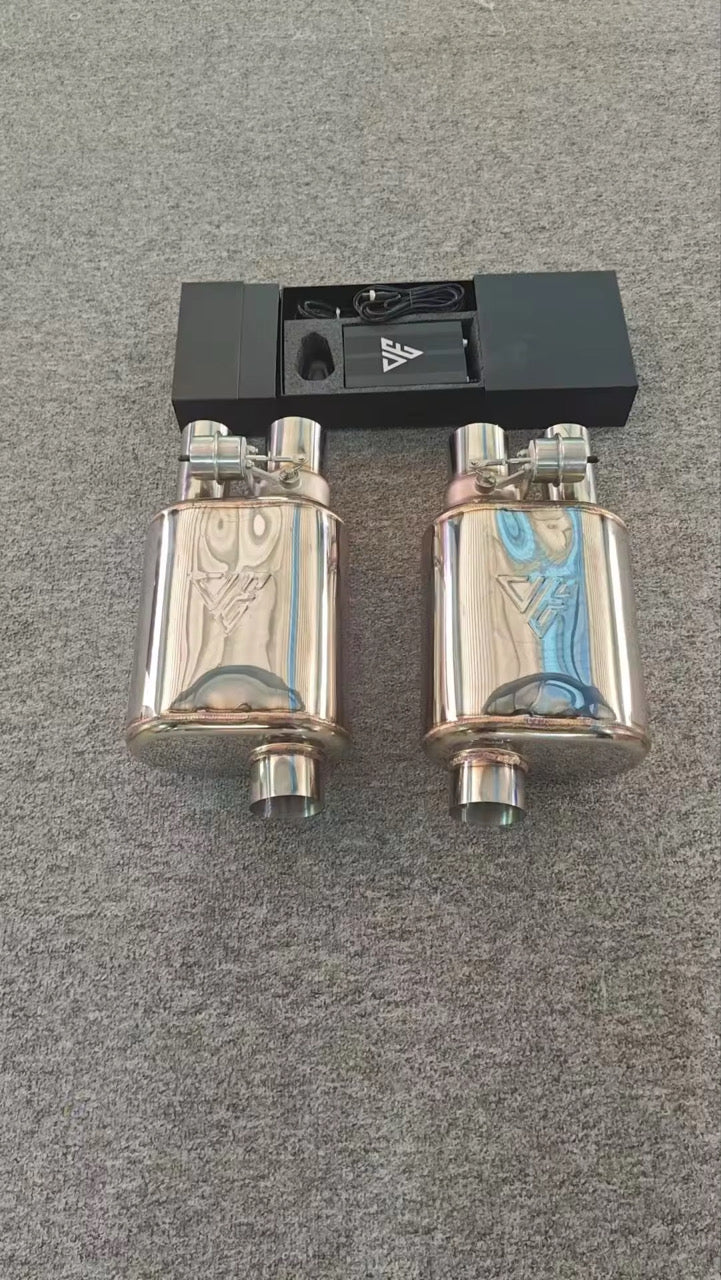 Single Inlet Dual Outlet Valve Muffler With Remote and Module