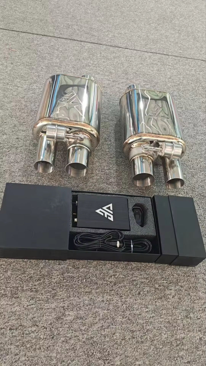 Single Inlet Dual Outlet Valve Muffler With Remote and Module