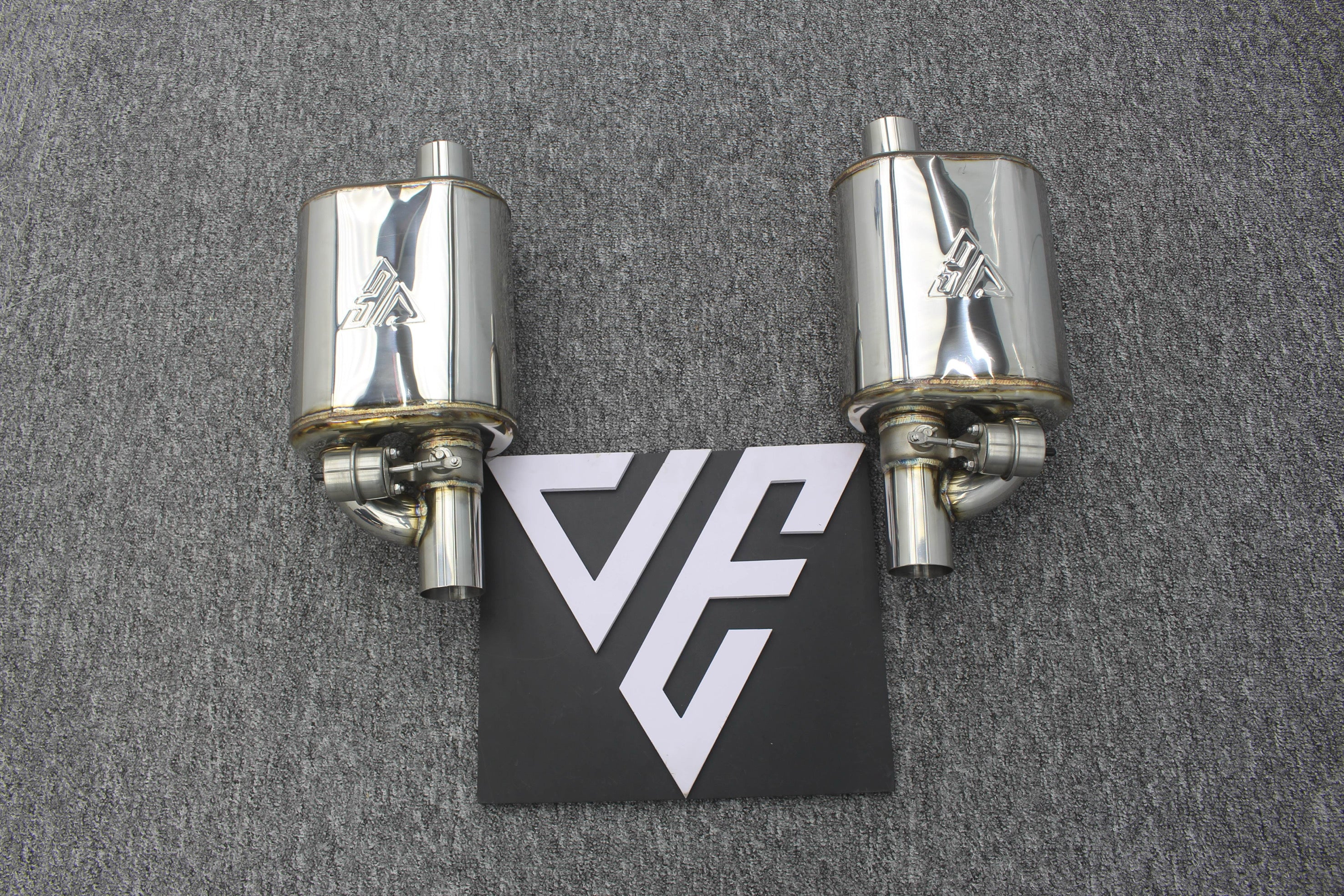 Universal Valve Muffler With Remote and Module Valved Exhausts