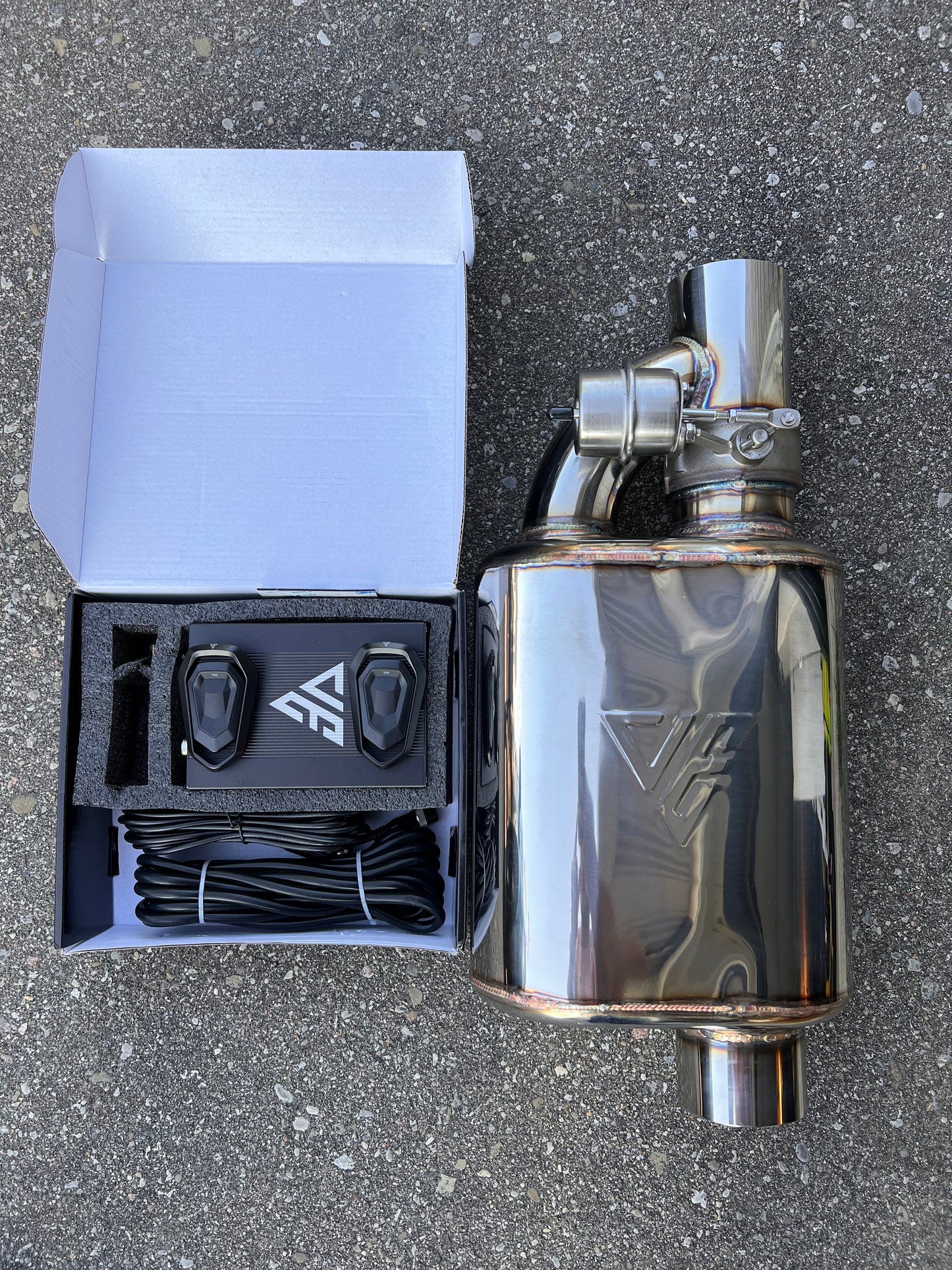 Universal Valve Muffler With Remote and Module