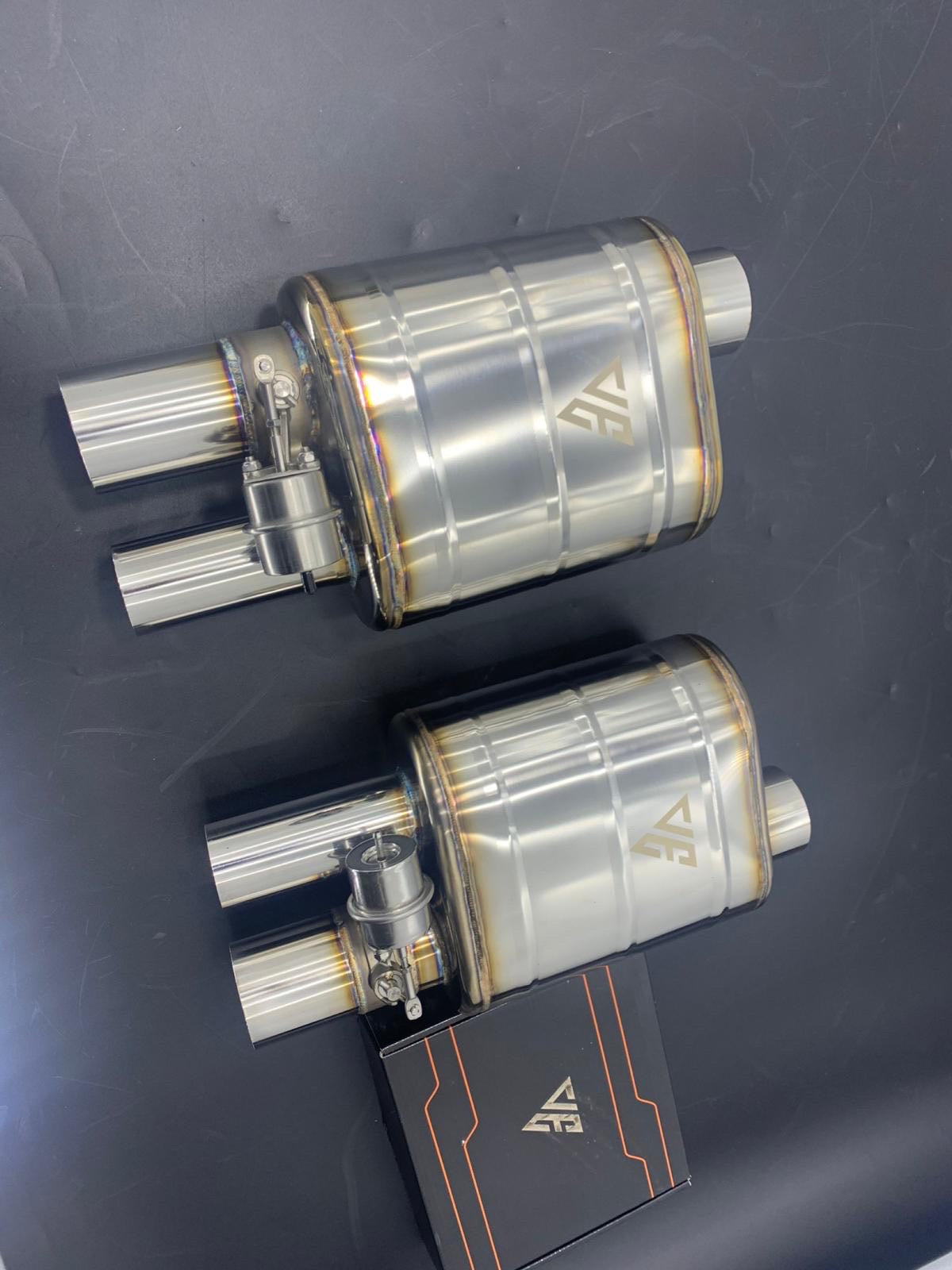 Single Inlet Dual Outlet Valve Muffler With Remote and Module