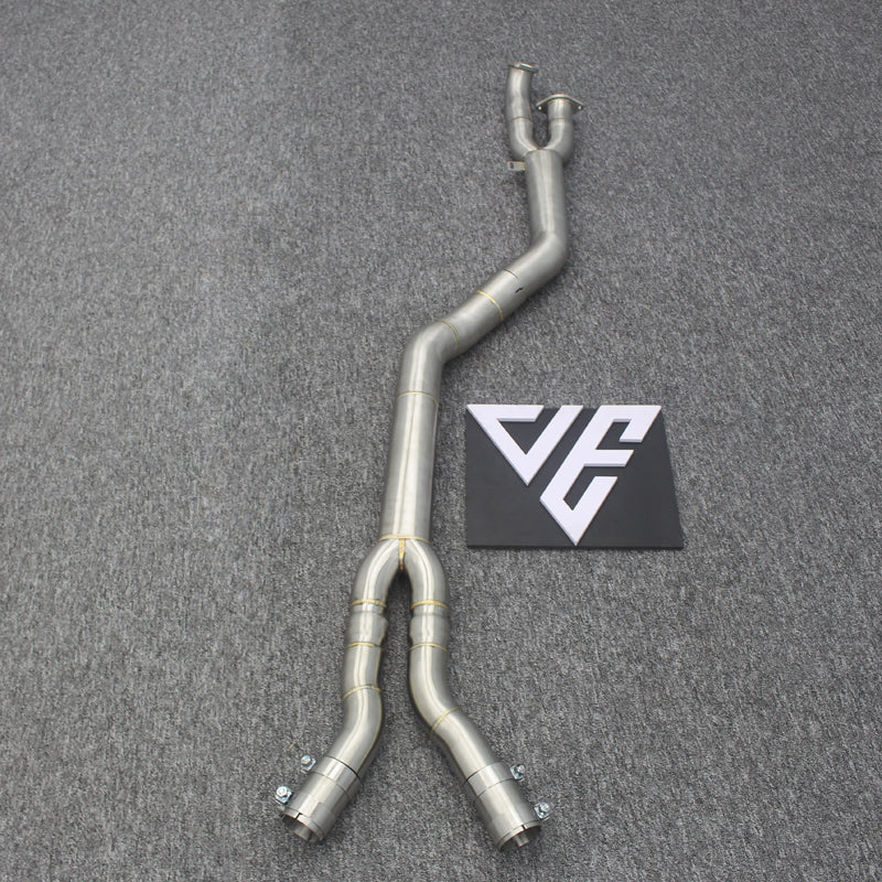 BMW G8X M3 / M4 Single Mid Pipe (Brace Included)