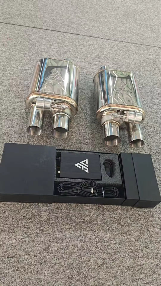 Single Inlet Dual Outlet Valve Muffler With Remote and Module