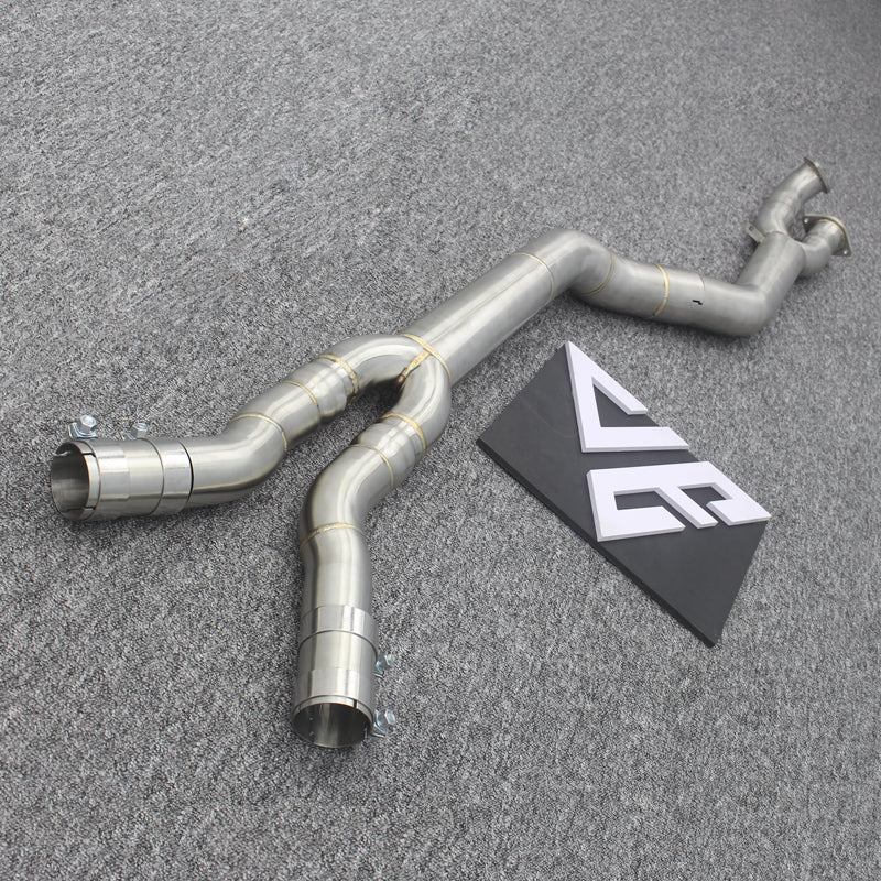 BMW G8X M3 / M4 Single Mid Pipe (Brace Included)