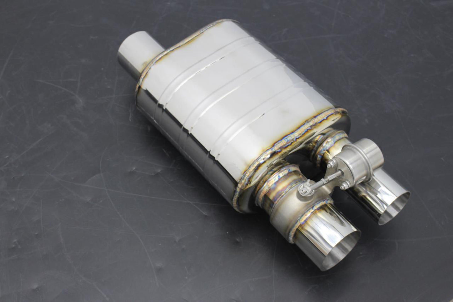 Single Inlet Dual Outlet Valve Muffler With Remote and Module